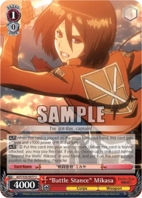 "Battle Stance" Mikasa - AOT/S35-E077 - Common