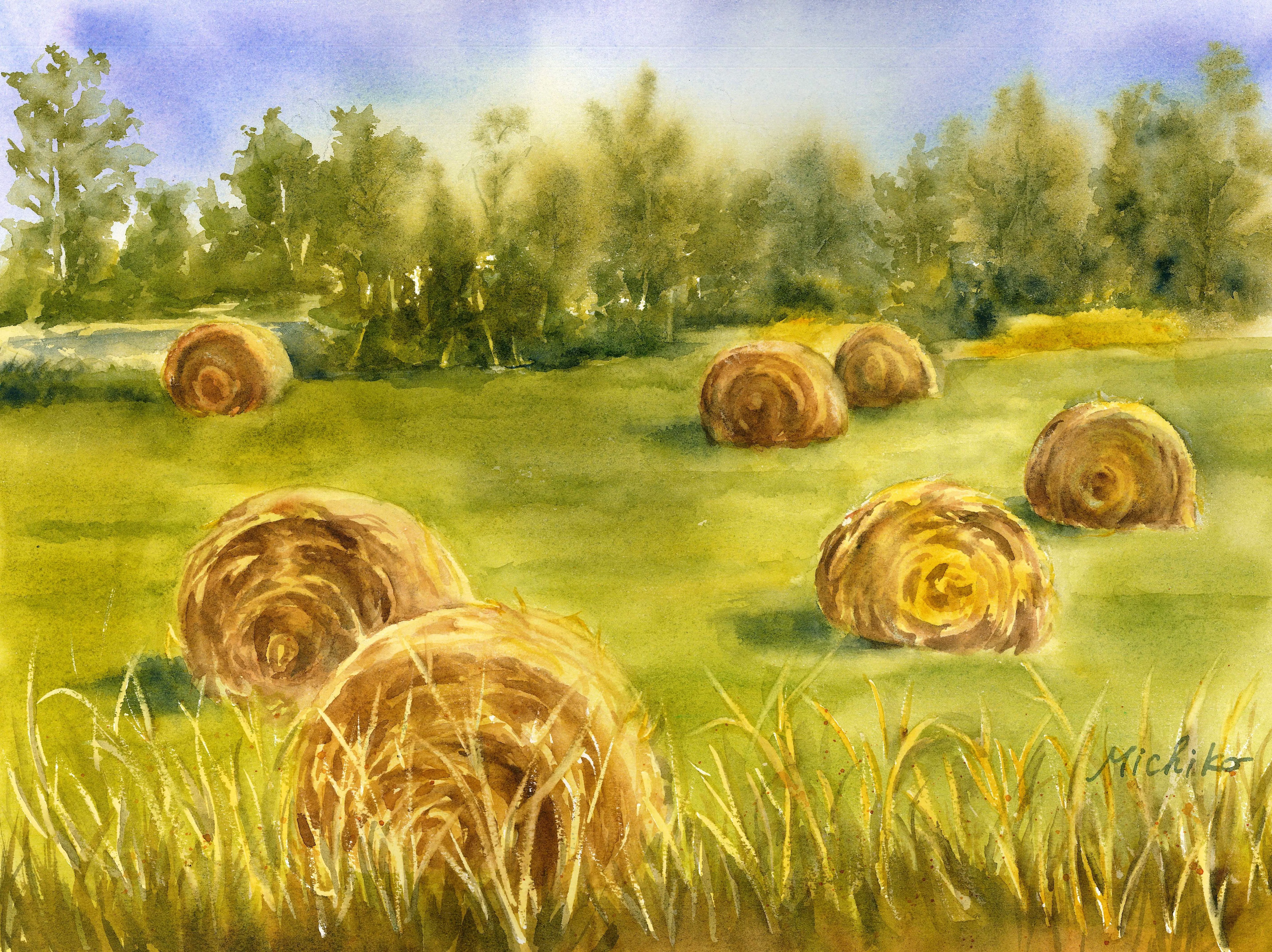 September Hay Field - Michiko Taylor