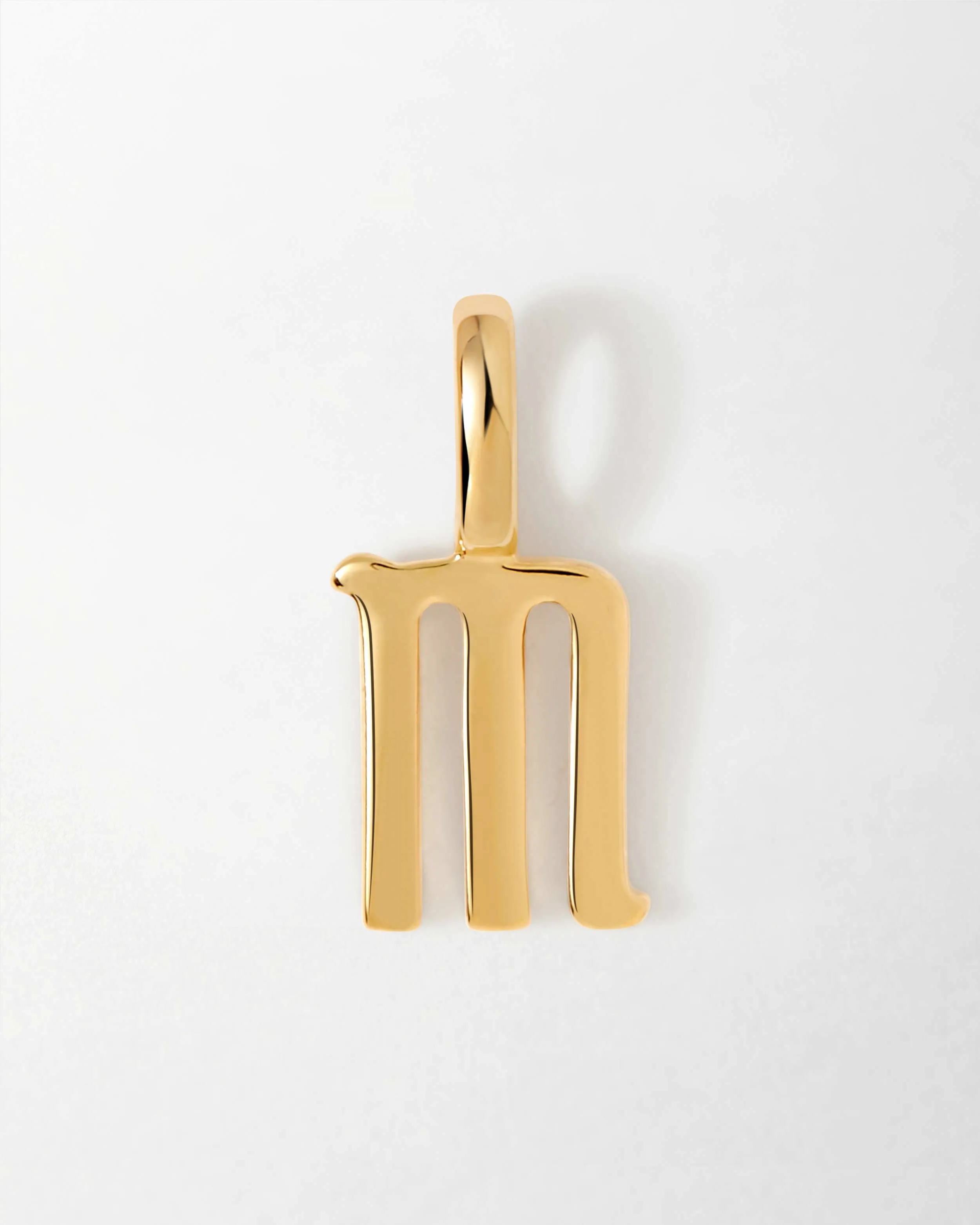 Solid Gold Initial Pendant