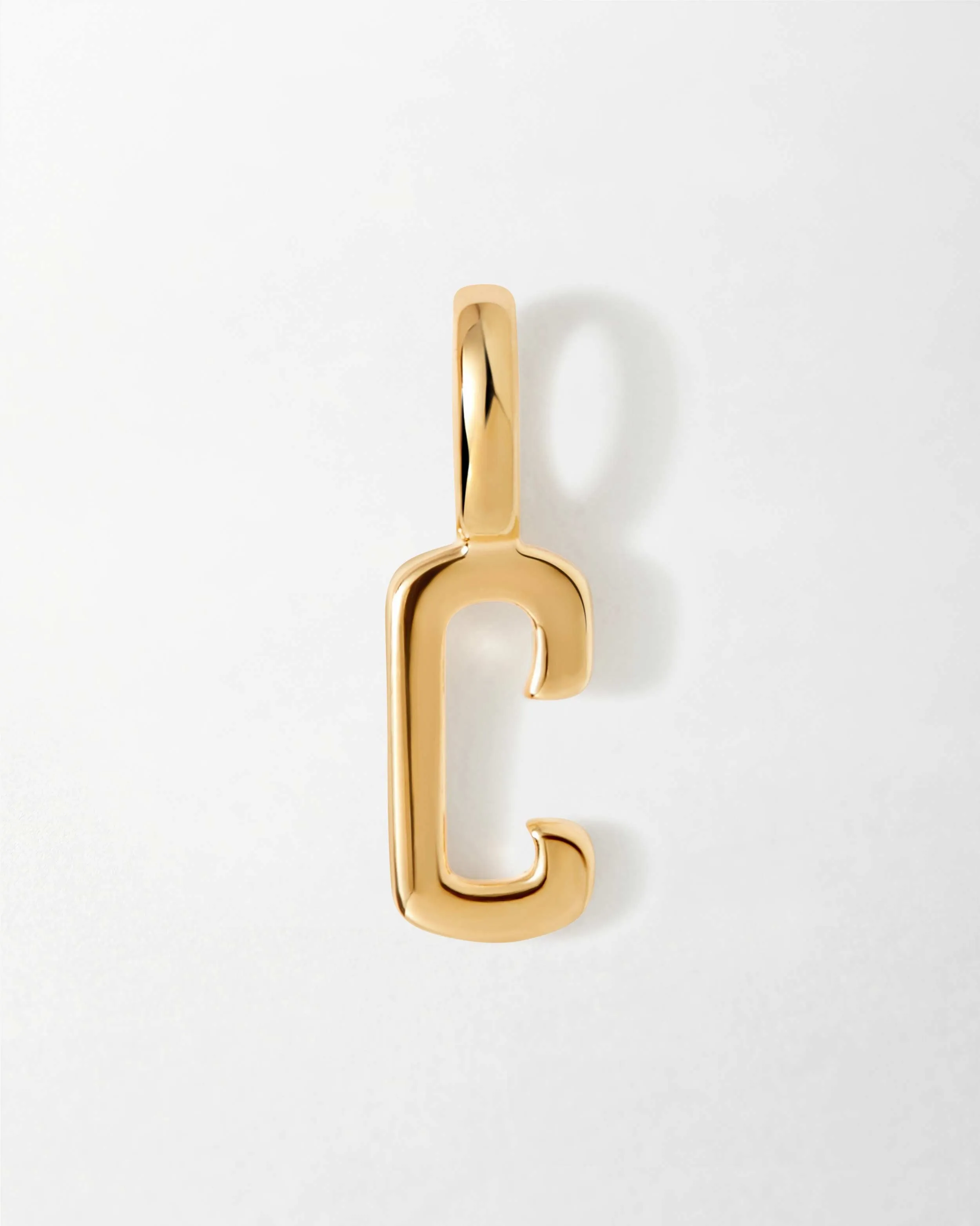 Solid Gold Initial Pendant