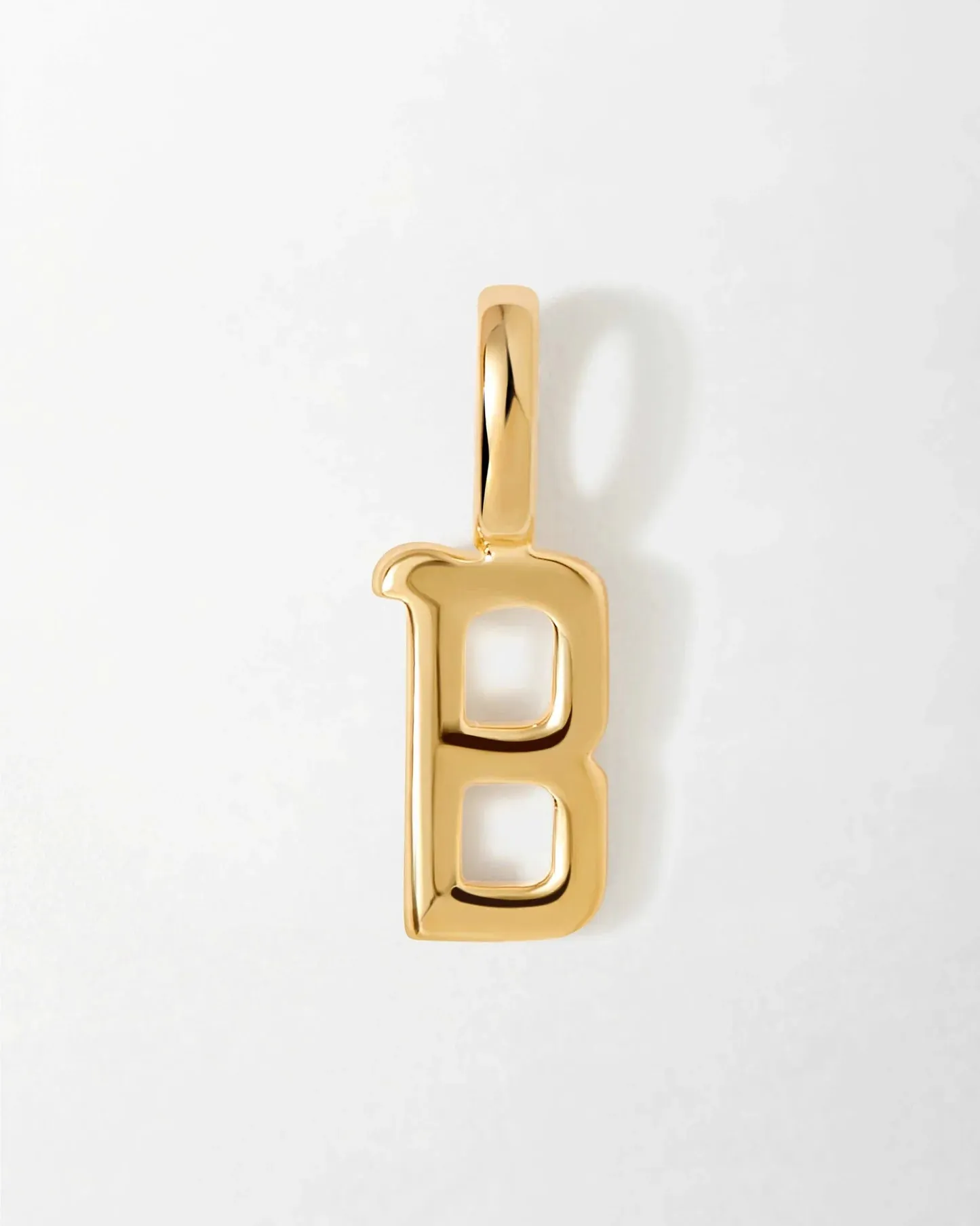 Solid Gold Initial Pendant