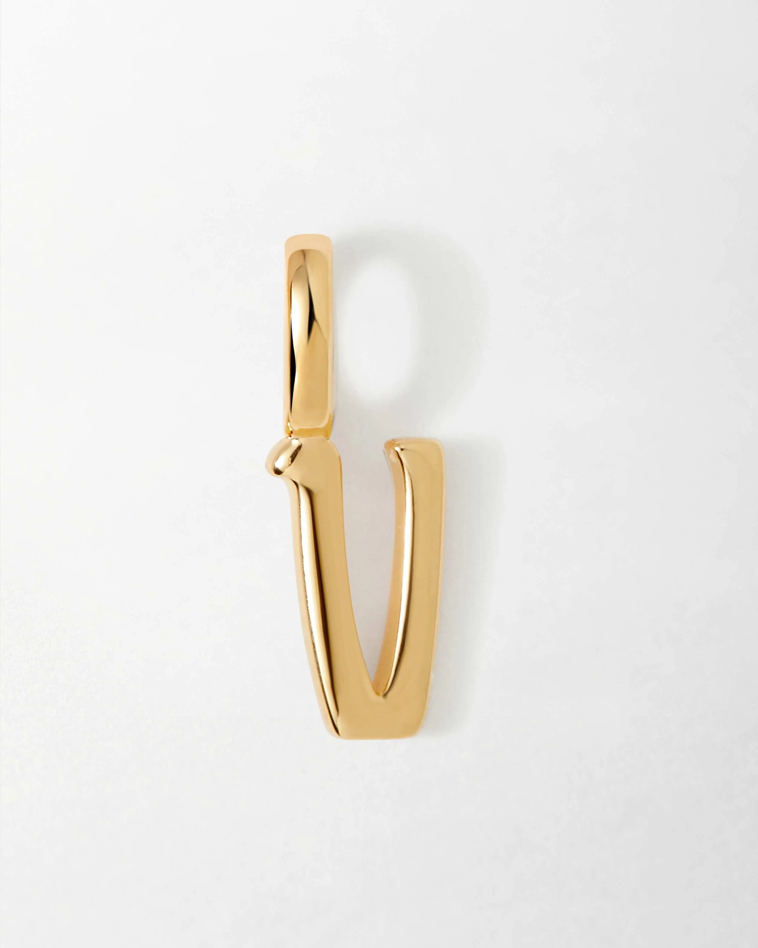 Solid Gold Initial Pendant