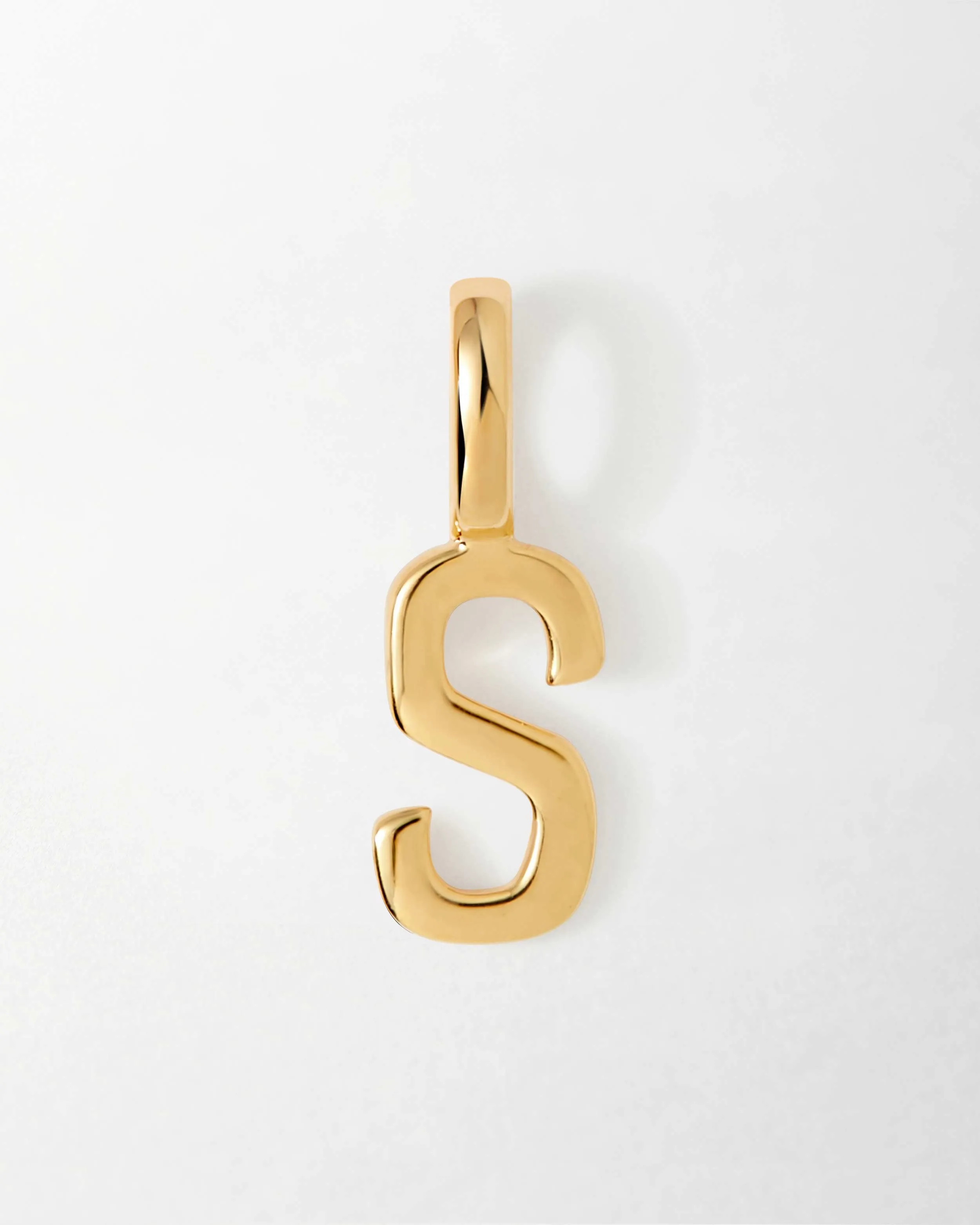 Solid Gold Initial Pendant