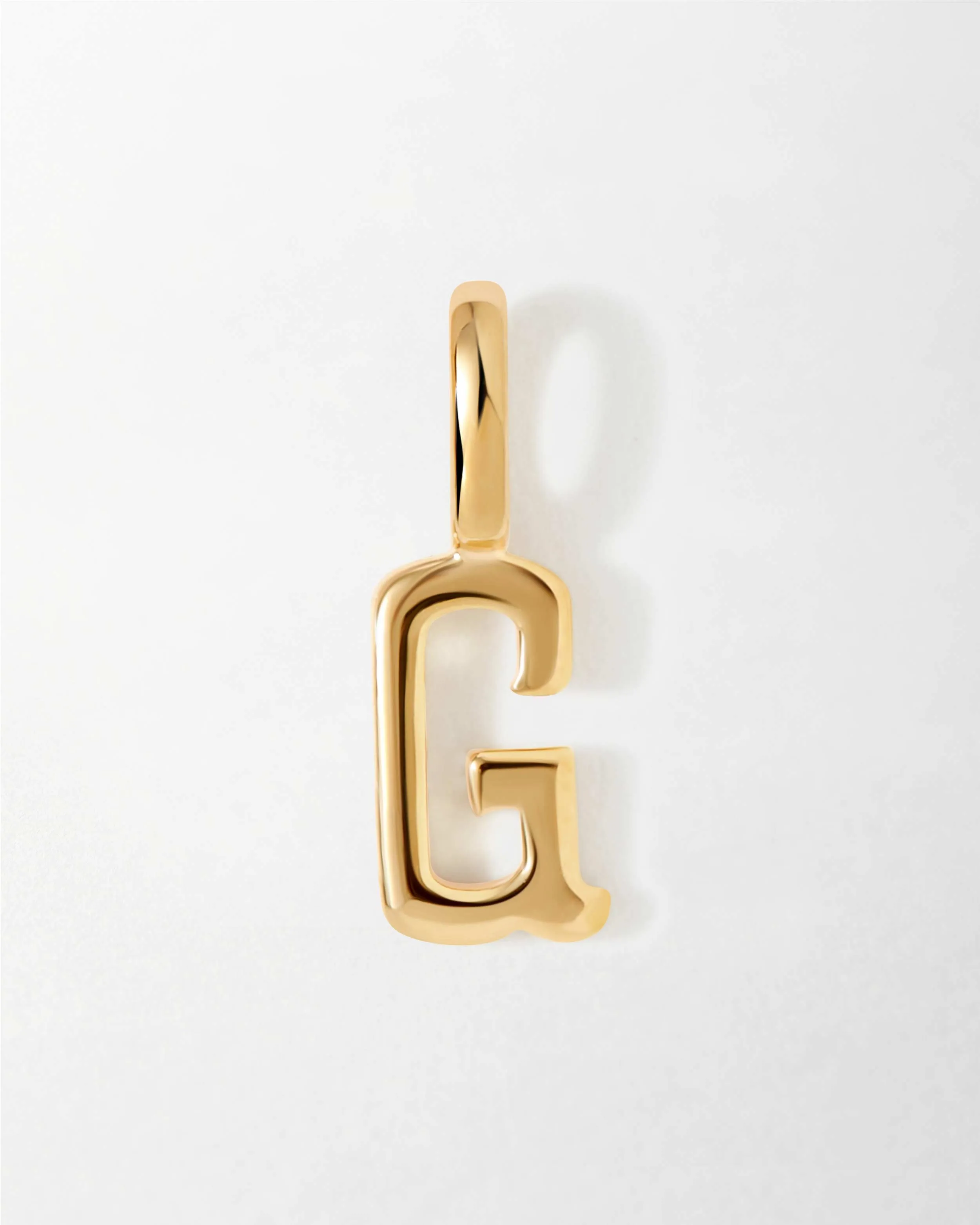 Solid Gold Initial Pendant