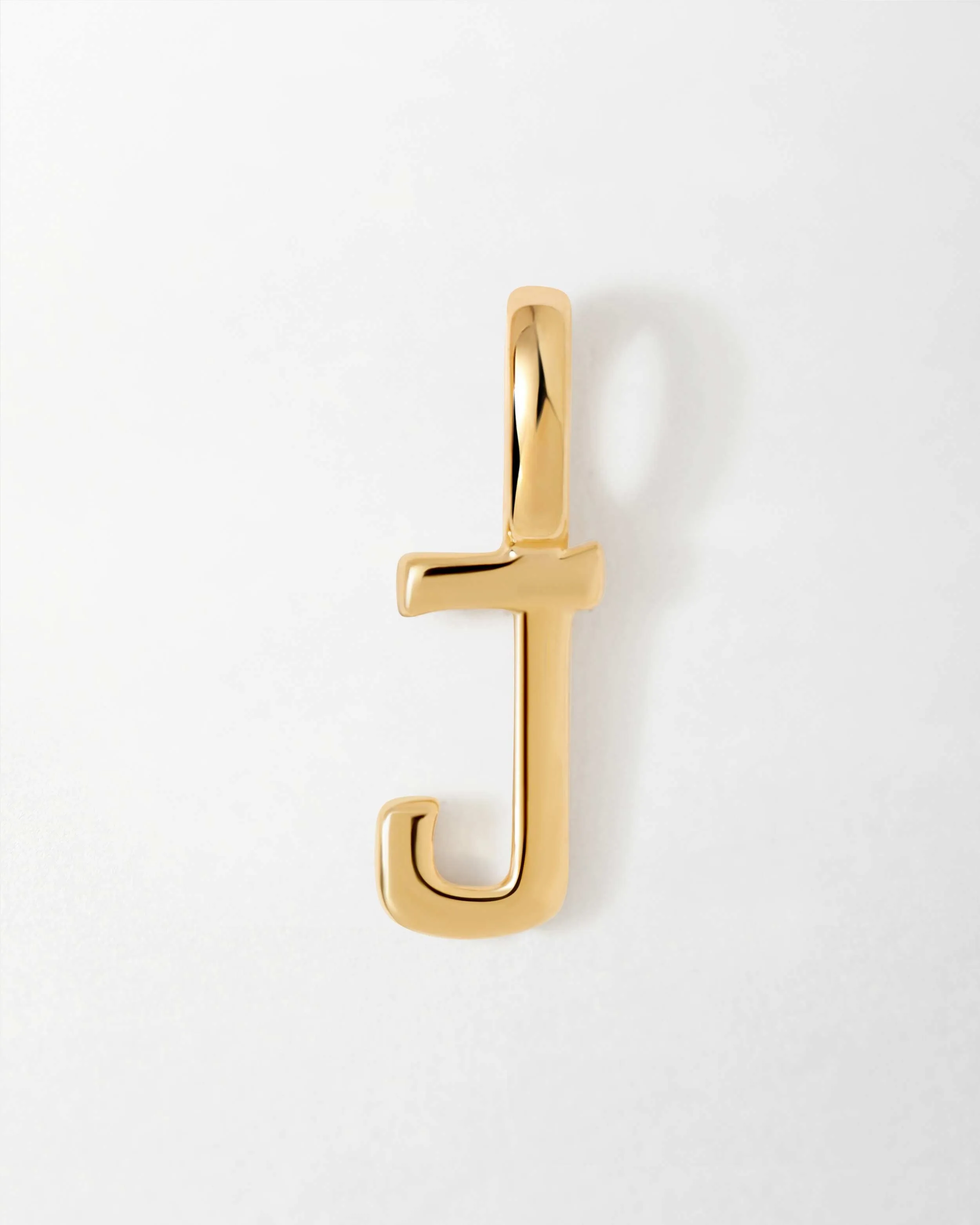 Solid Gold Initial Pendant