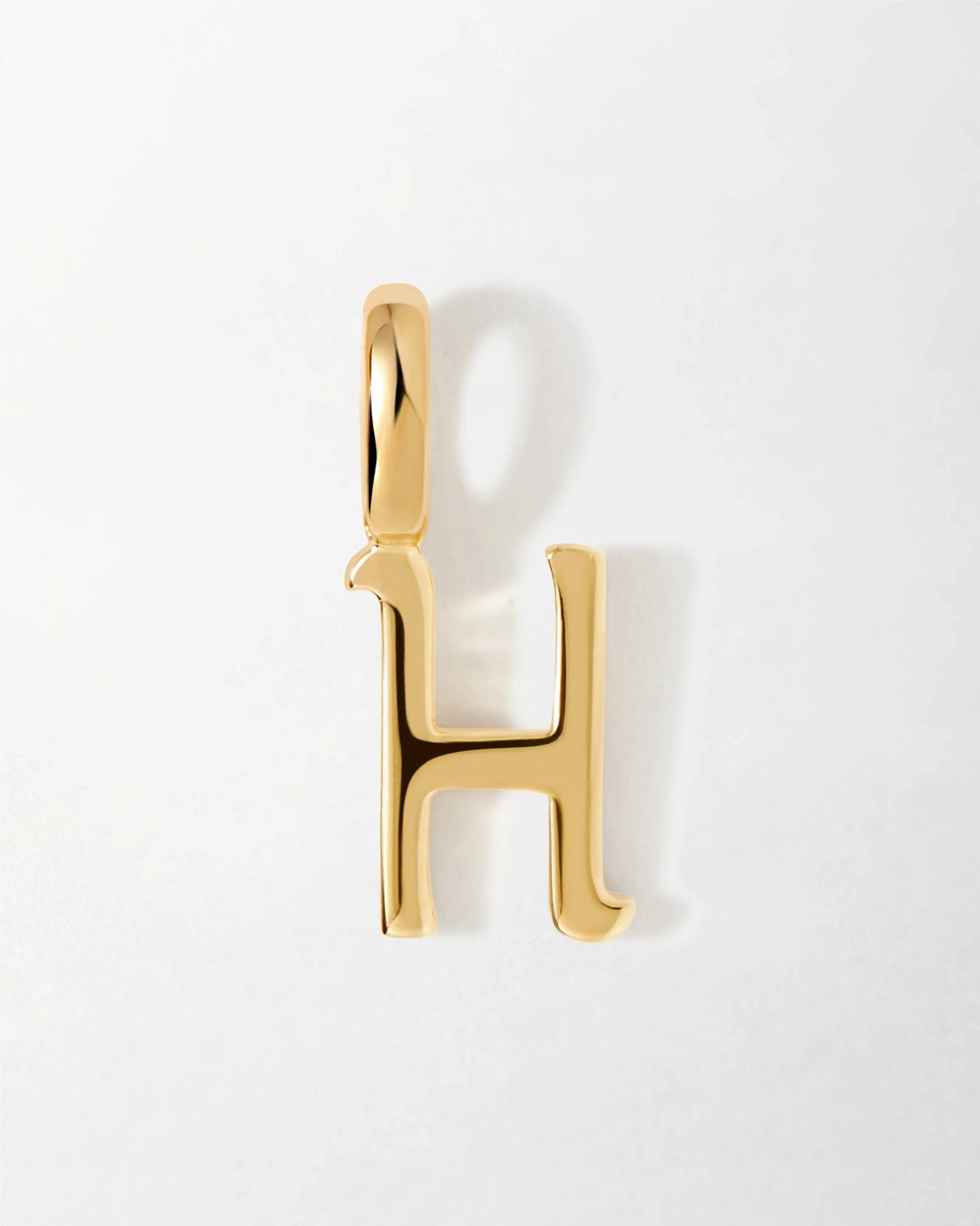 Solid Gold Initial Pendant