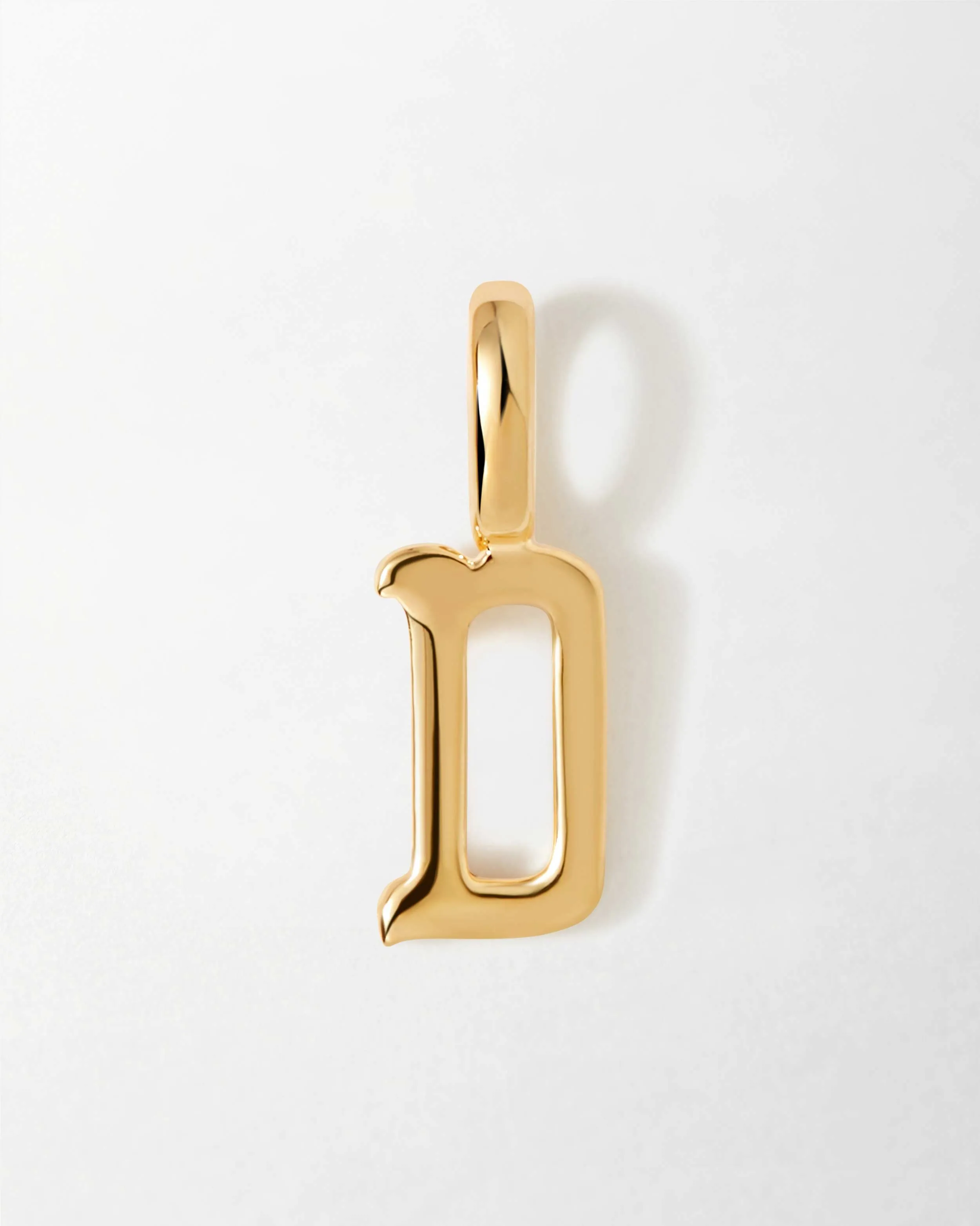 Solid Gold Initial Pendant