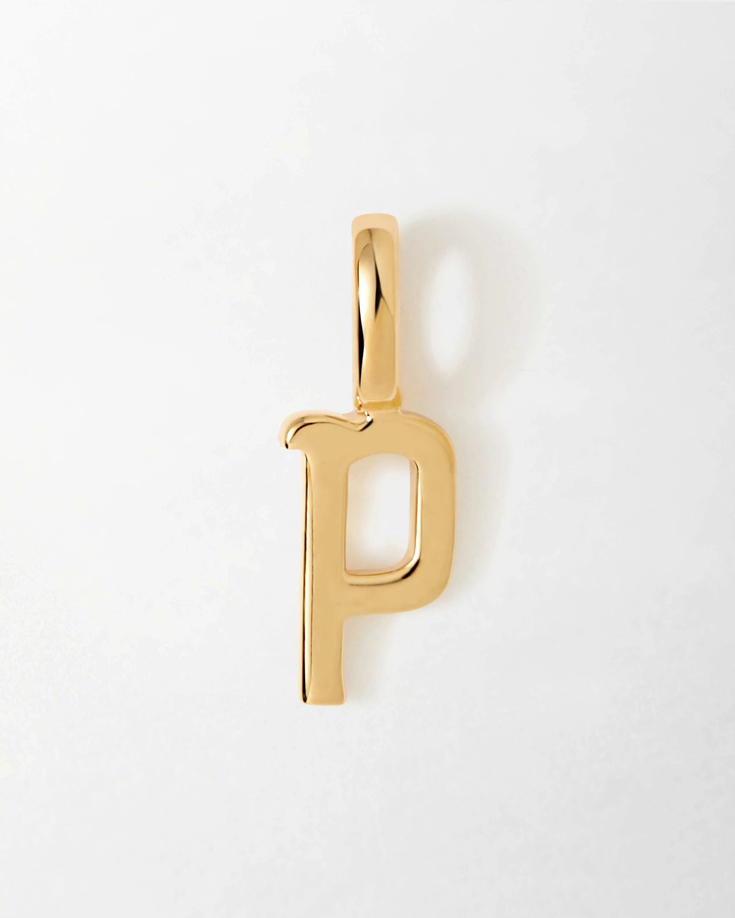 Solid Gold Initial Pendant