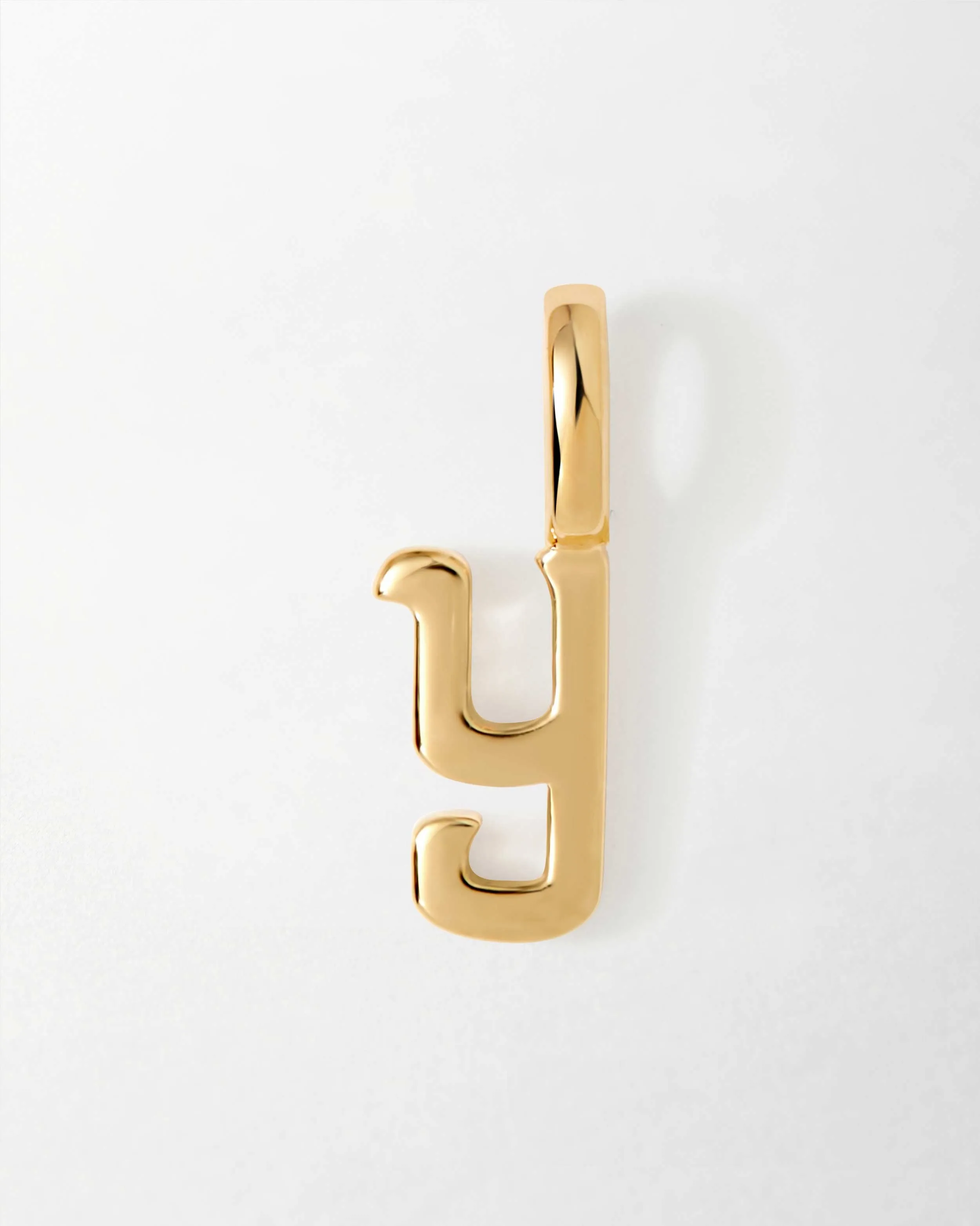 Solid Gold Initial Pendant