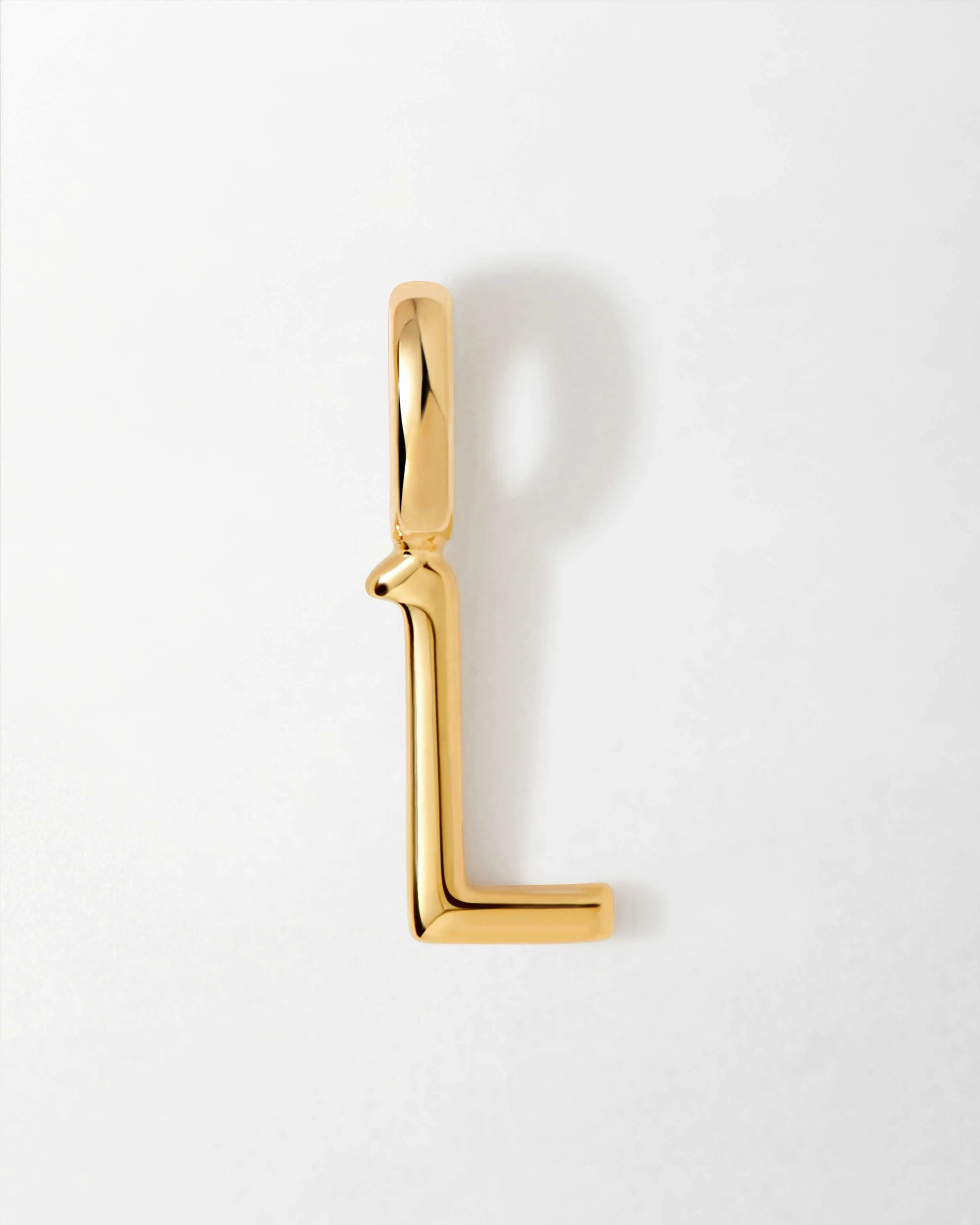 Solid Gold Initial Pendant