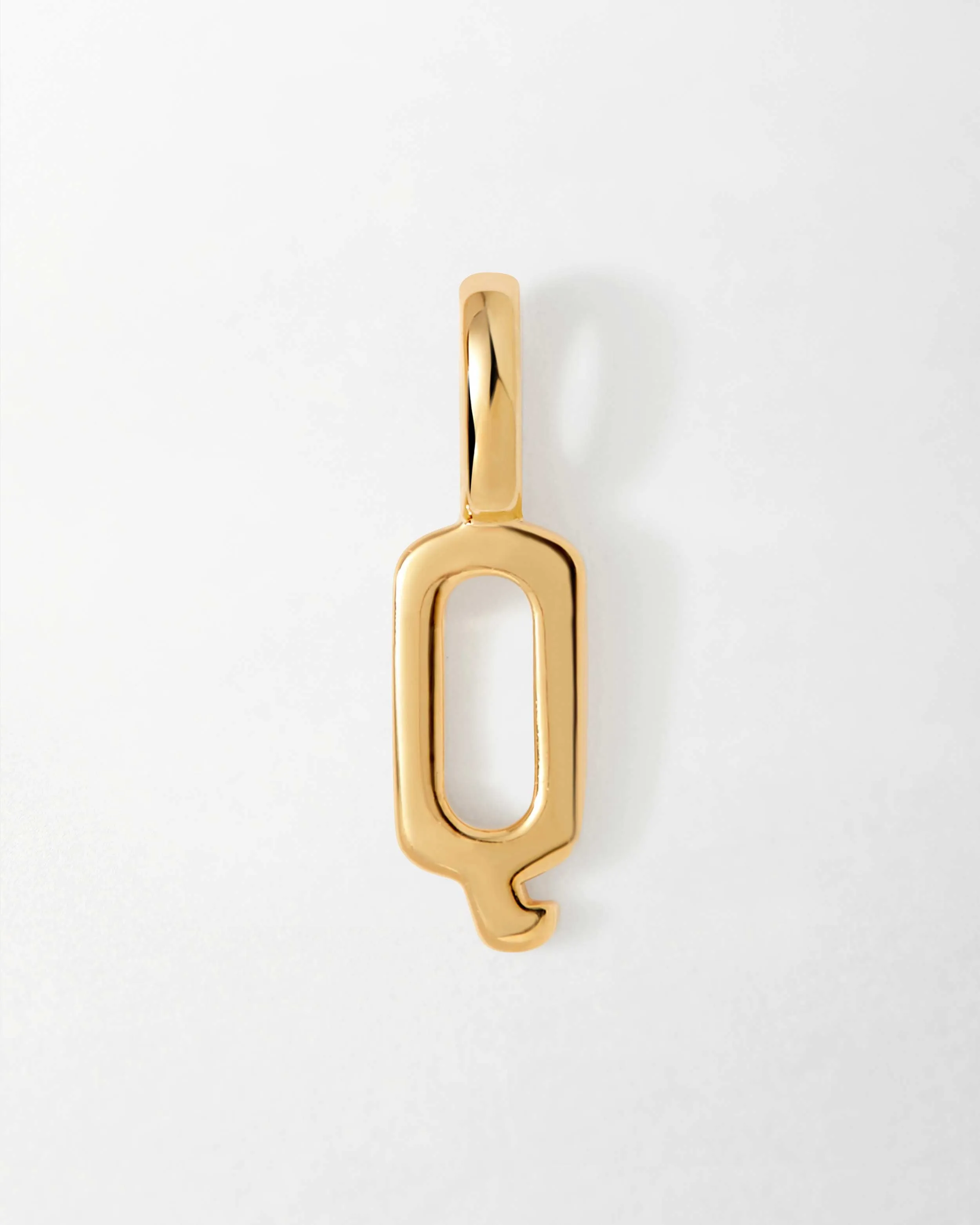 Solid Gold Initial Pendant