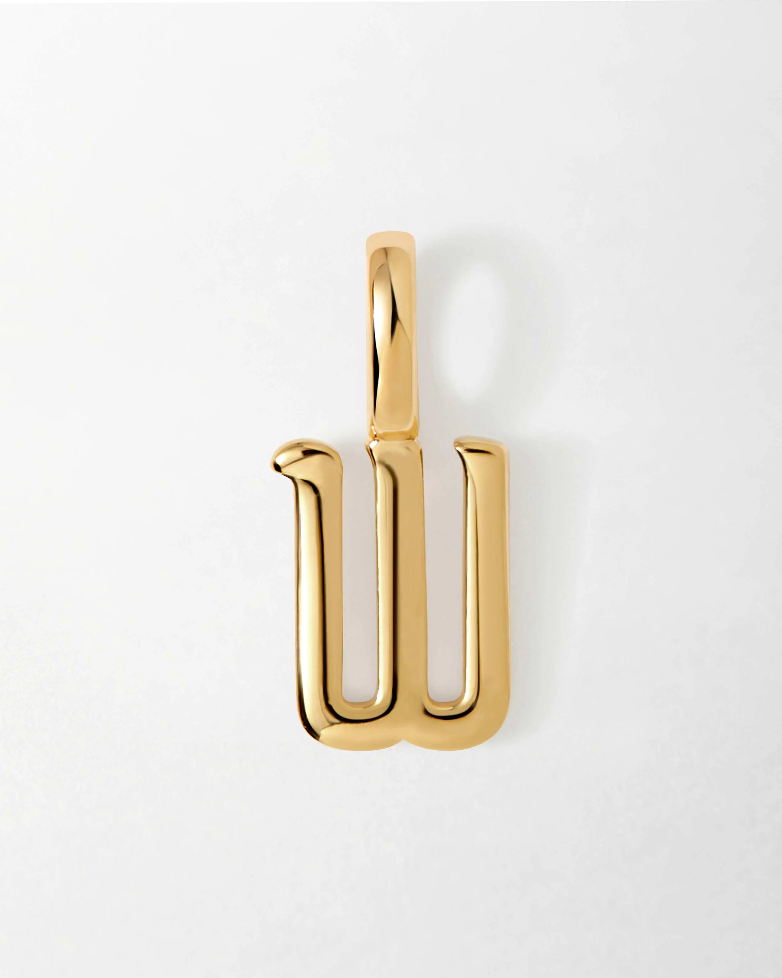 Solid Gold Initial Pendant