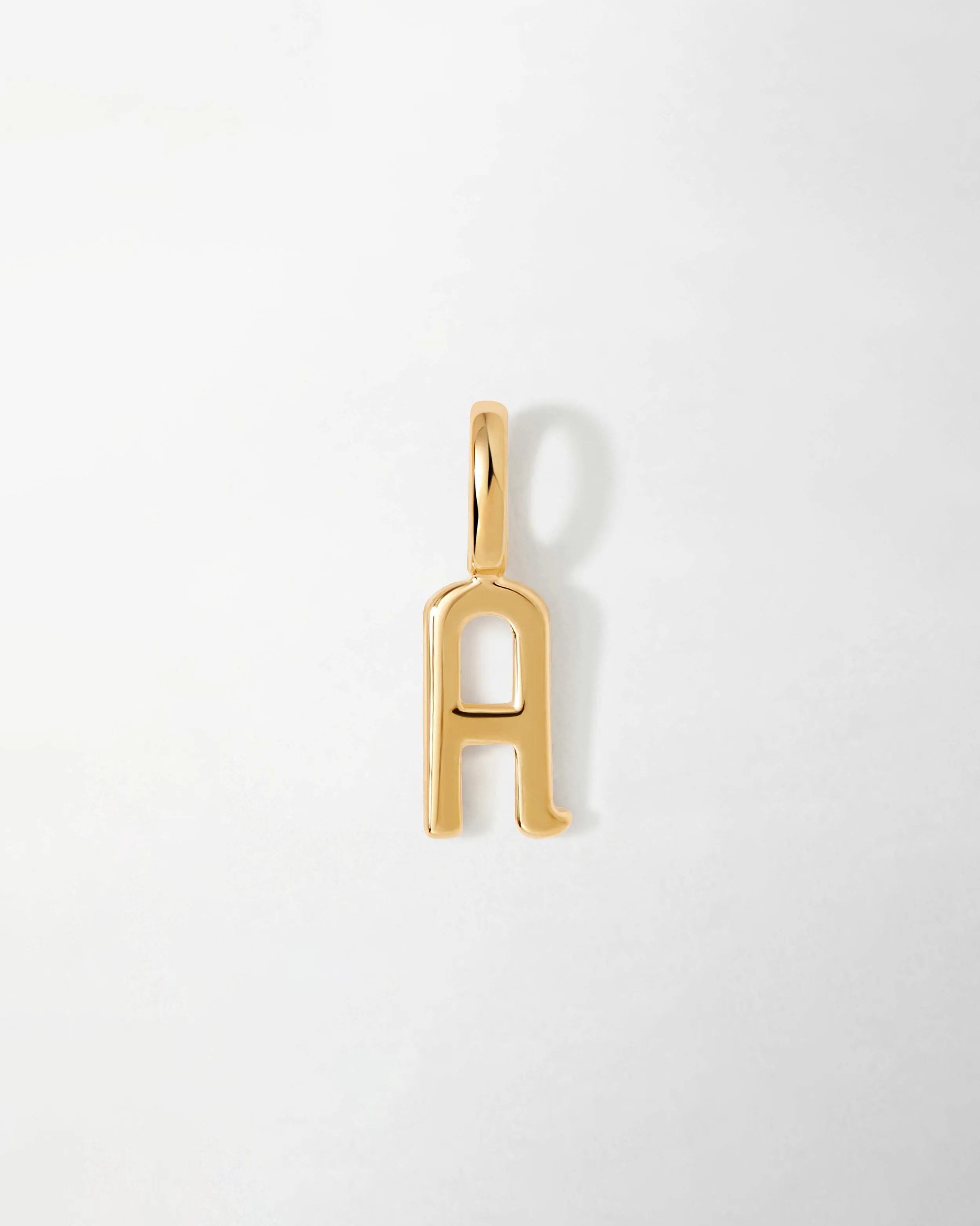 Solid Gold Initial Pendant