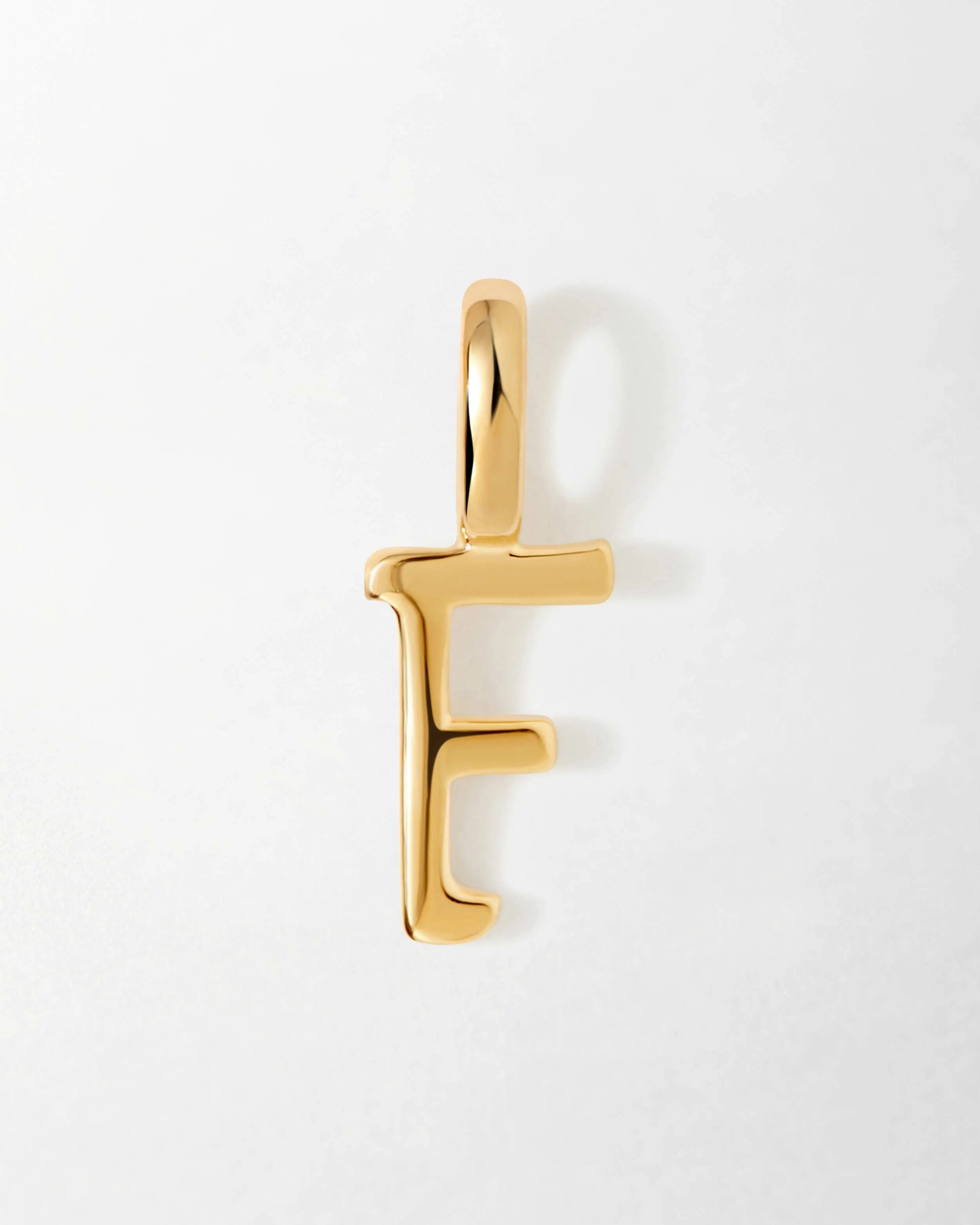 Solid Gold Initial Pendant