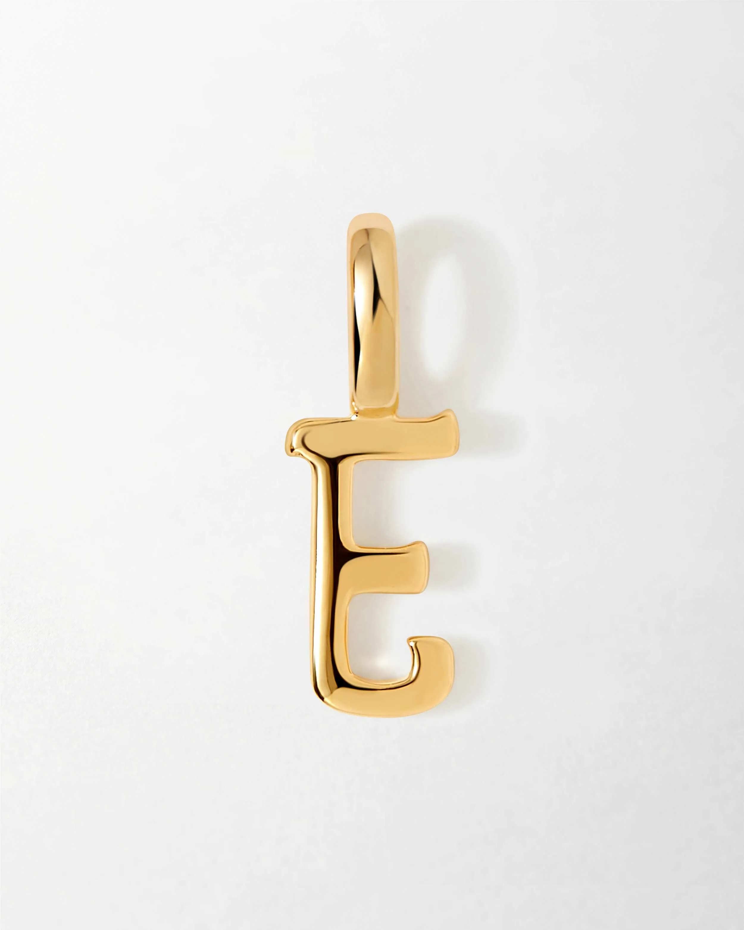 Solid Gold Initial Pendant