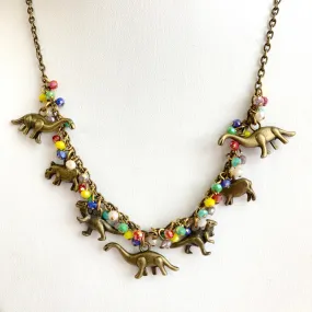 Tiny Dinosaur Charm Necklace