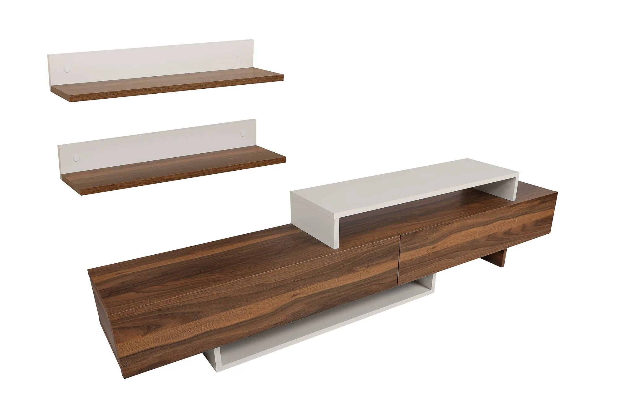 TV Unit Nirvana - Teak, White