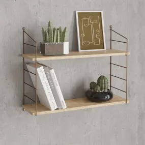 Wall Shelf Armoni 2'li - Oak