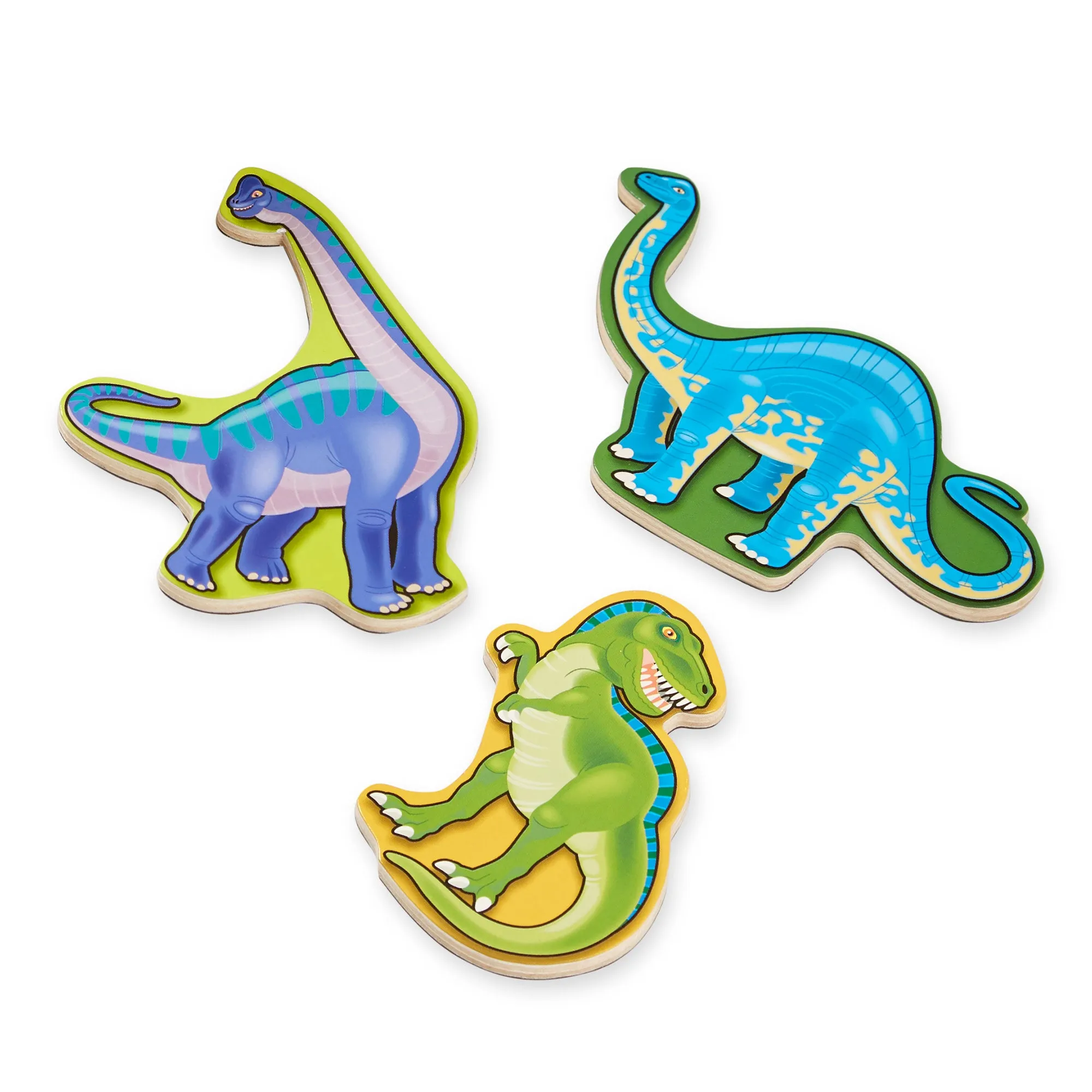 Wooden Dinosaur Magnets