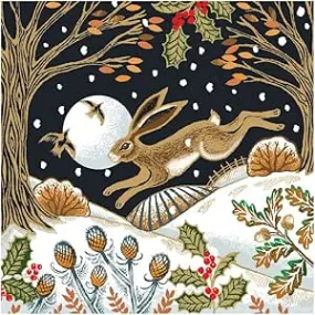 Woodland Hare Christmas Card Pack