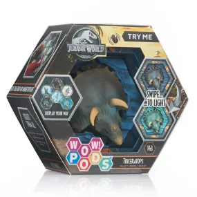 Wow PODs Jurassic World Triceratops Light-Up Collect-Connect-Display Collectible